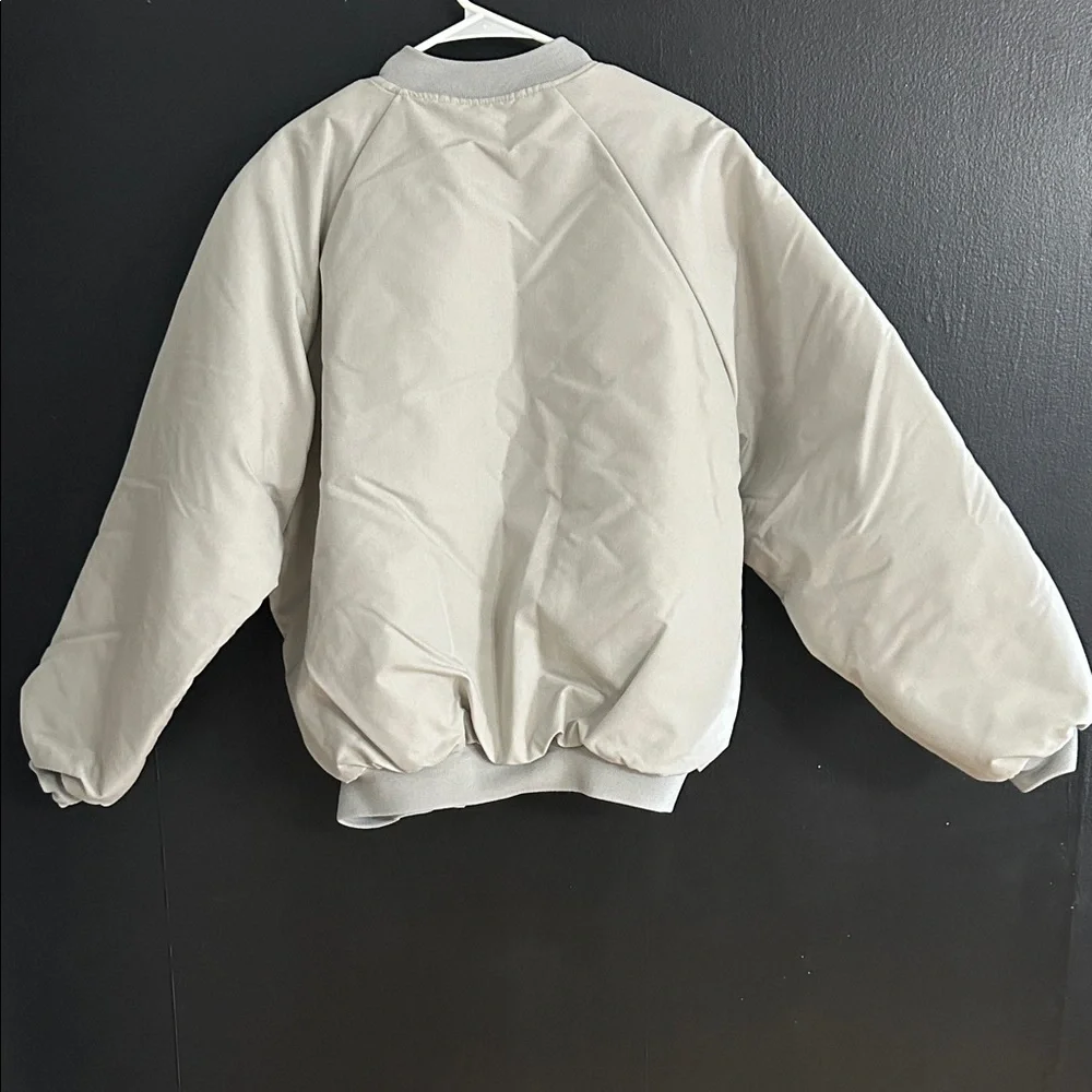 NAPA Gray Bomber Jacket Made in USA Size XL - Picture 2 of 8